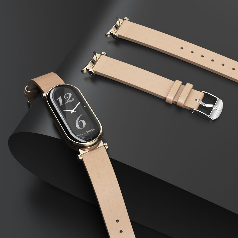Health Wellness Bracelet - Skórzany pasek do zegarka MI Band
