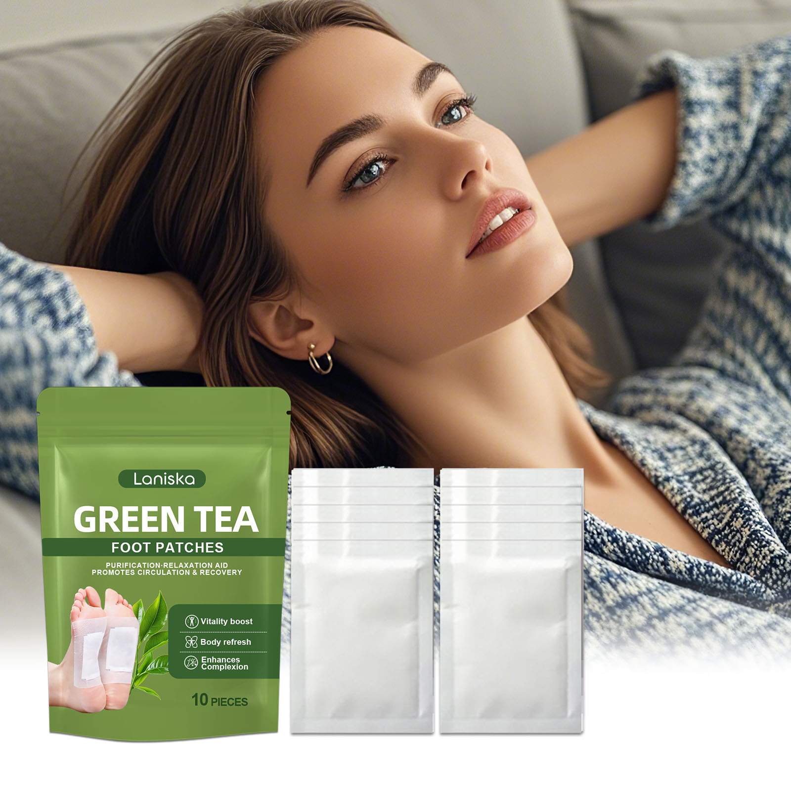 Detox Foot Patch - Naturalne plastry detoksykujące na stopy, łagodzące