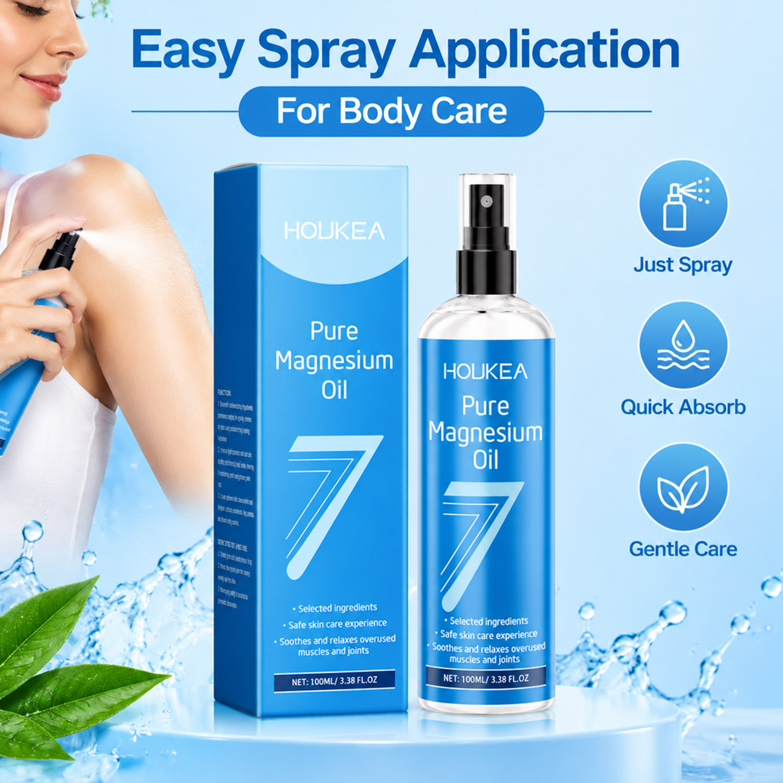 Bath Salts Magnesium - Olejek magnezjowy w sprayu, 100 ml
