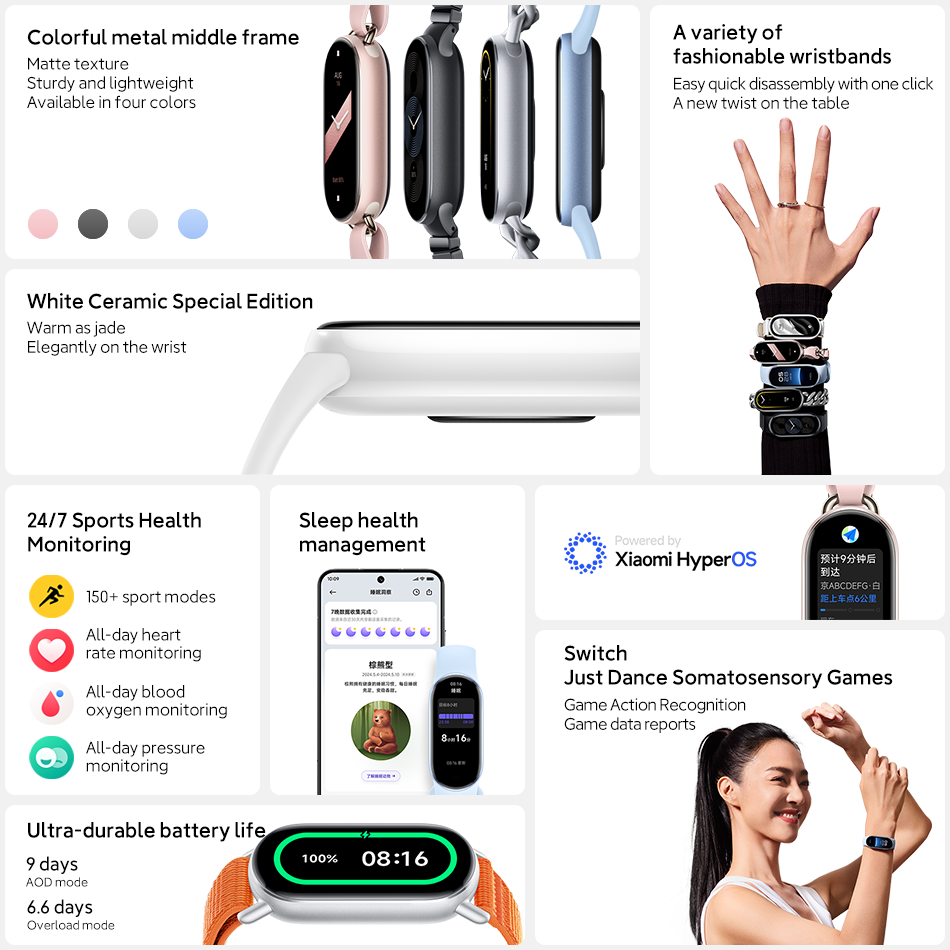 Xiaomi Mi Band 9 AMOLED Screen – Health Wellness Bracelet recenzja i cena