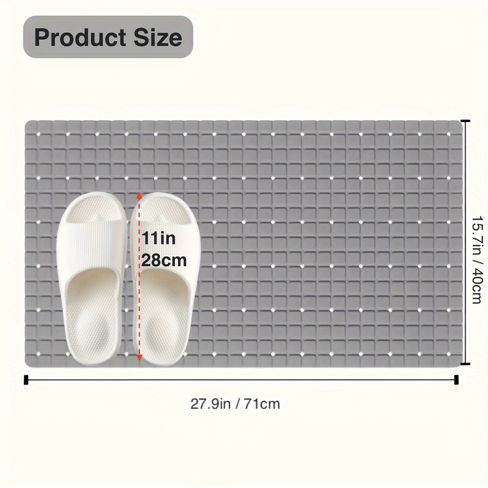 1 szt. Mata łazienkowa z PVC a – Bamboo Bath Mat recenzja i cena